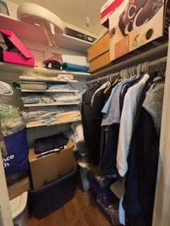 view of storage area