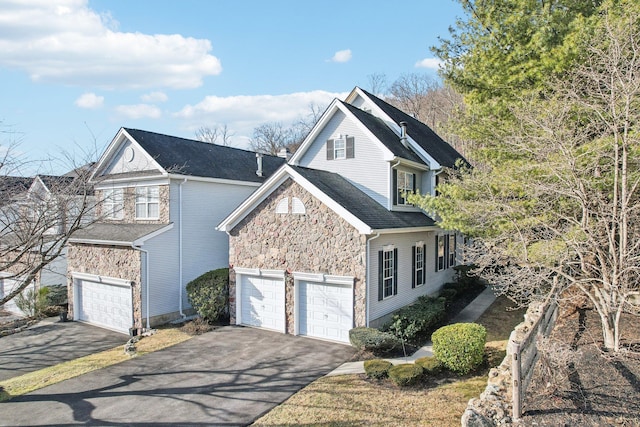 view of property exterior featuring a garage