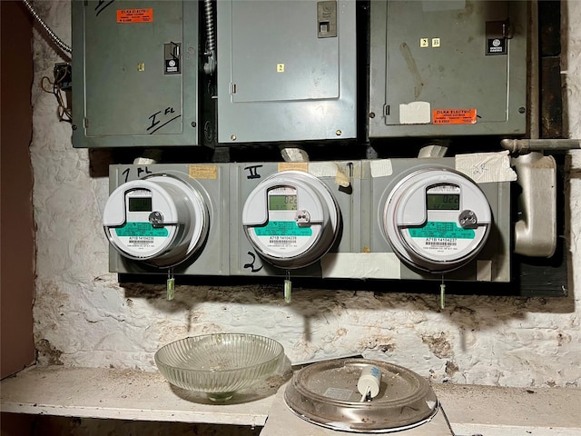 laundry room featuring electric panel