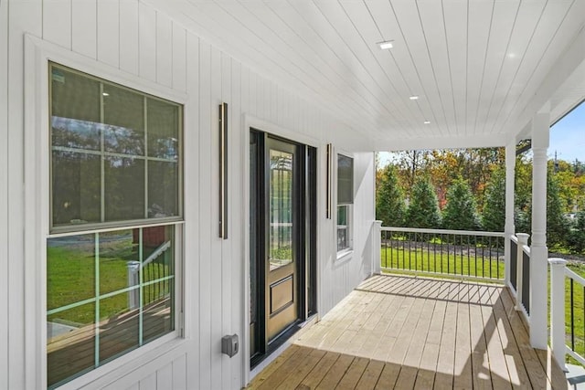 exterior space with covered porch