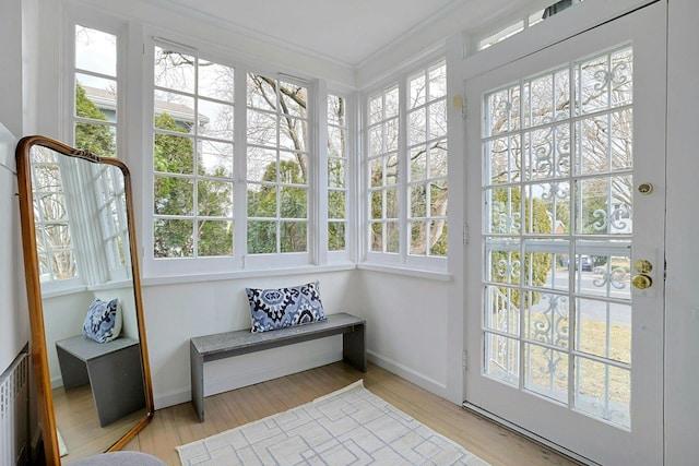 view of sunroom / solarium