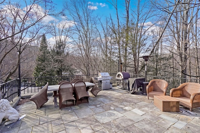 view of patio / terrace with area for grilling