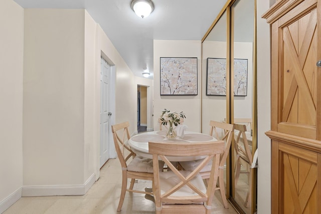 view of dining room