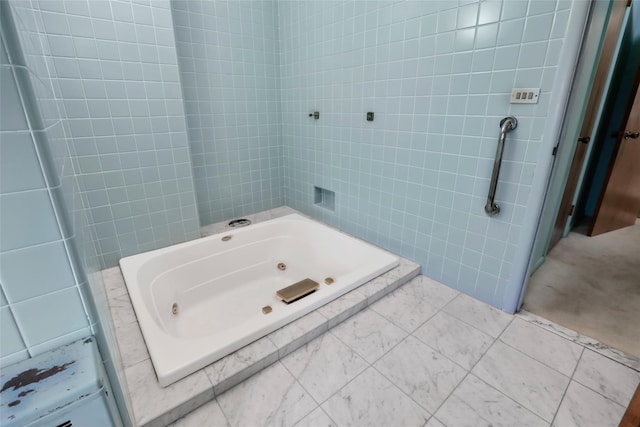 bathroom with plus walk in shower