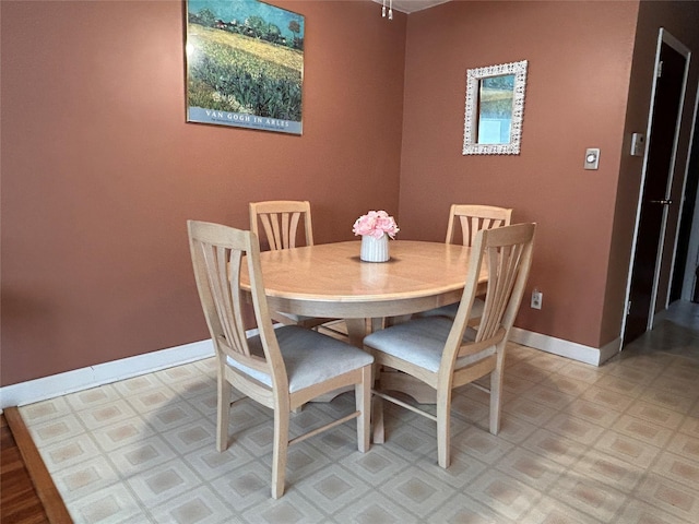 view of dining room