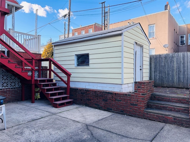 exterior space with a patio area