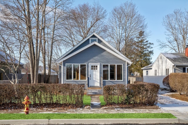 view of bungalow