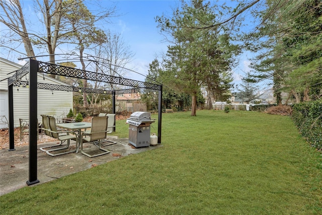 view of yard featuring a gazebo