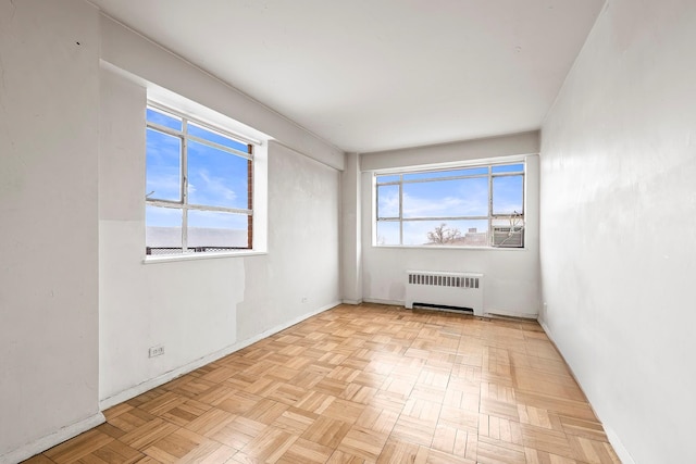 2727 Palisade Ave Unit 16Ab, Bronx, NY 10463 - empty room with radiator, cooling unit, and baseboards