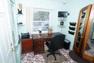 view of home office