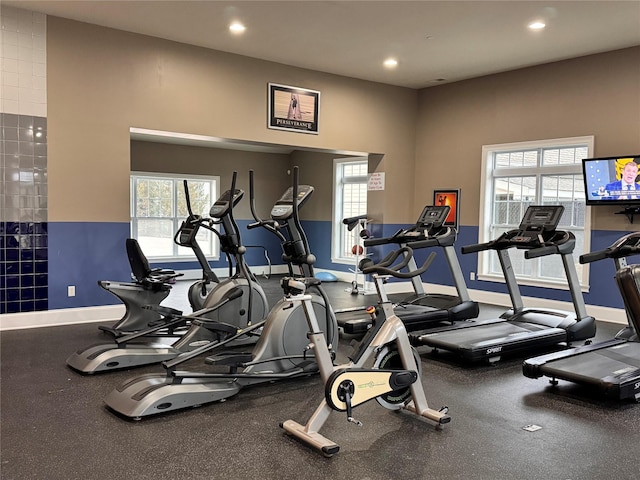 view of exercise room