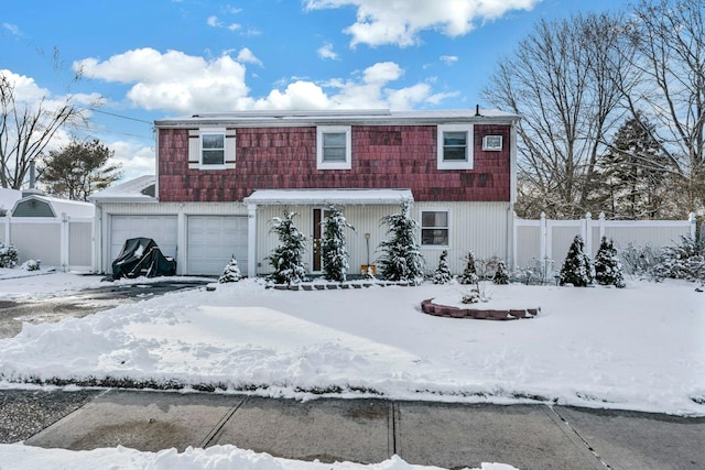 view of front of house featuring a garage