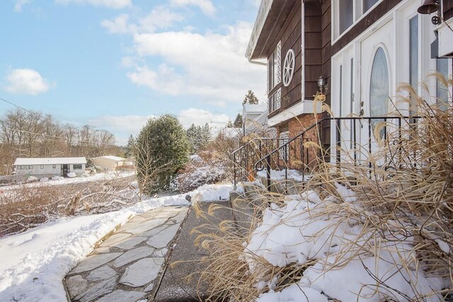 75 Tennyson Dr, Nanuet, NY 10954 - view of snow covered exterior