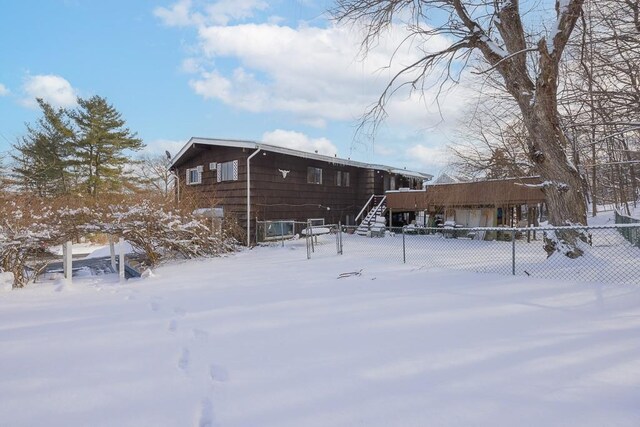 75 Tennyson Dr, Nanuet, NY 10954 - view of snow covered rear of property