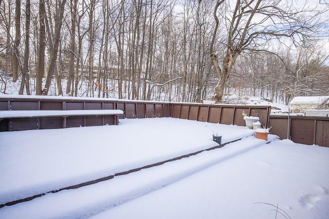 75 Tennyson Dr, Nanuet, NY 10954 - view of snowy yard