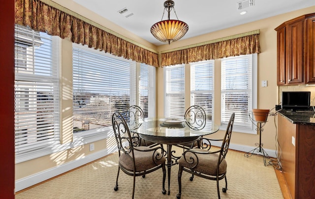 view of dining area