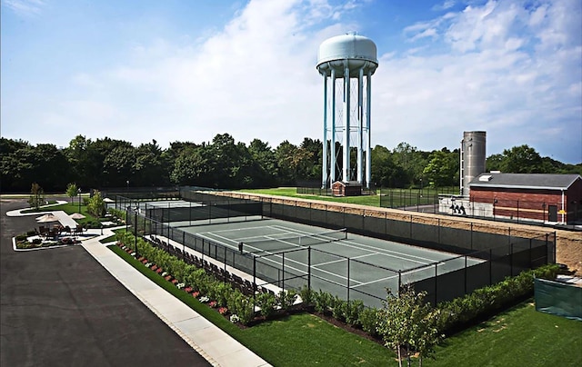 view of tennis court