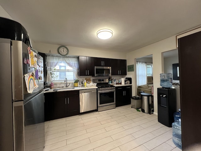 kitchen with sink and stainless steel appliances