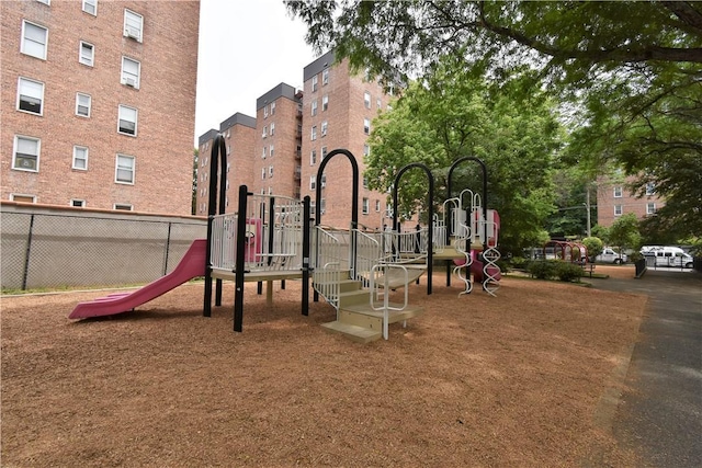 view of jungle gym