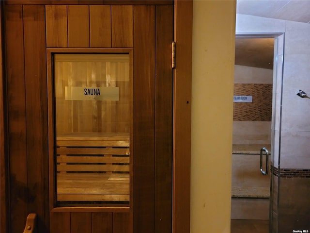 view of sauna / steam room