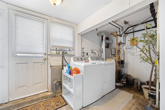 washroom with washer and clothes dryer