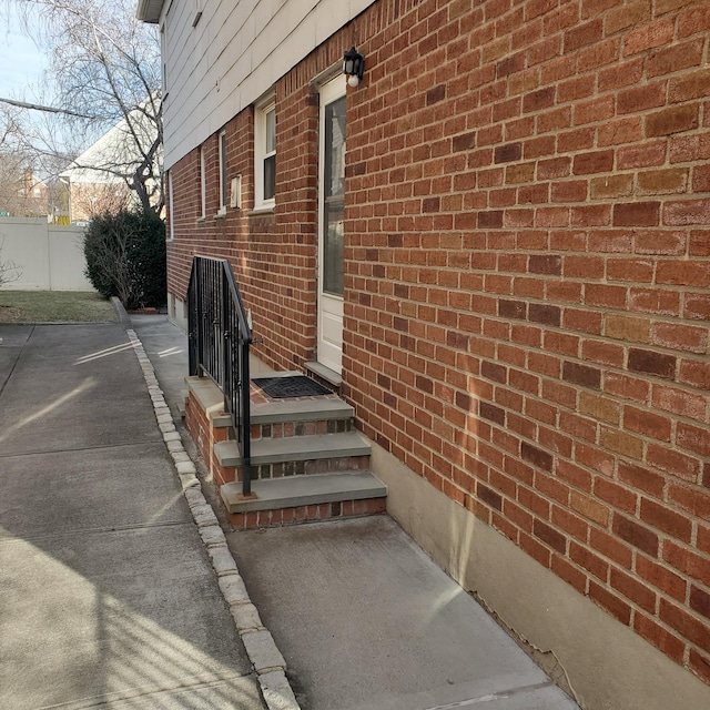 view of home's exterior with a patio area