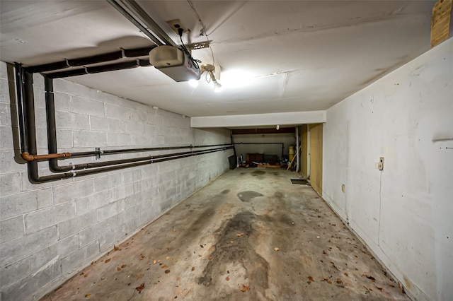 view of basement