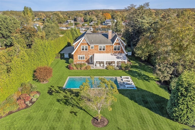 birds eye view of property