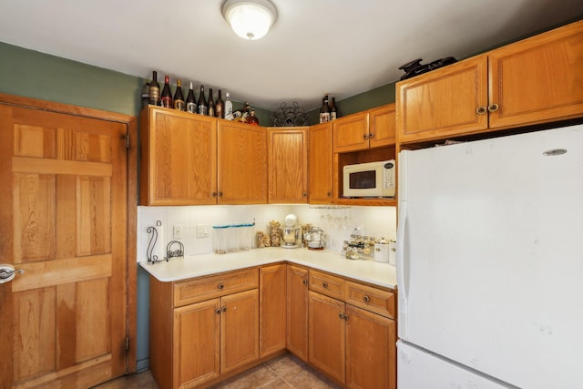 kitchen with white appliances