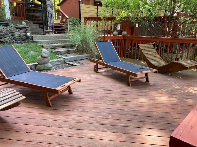 view of wooden terrace