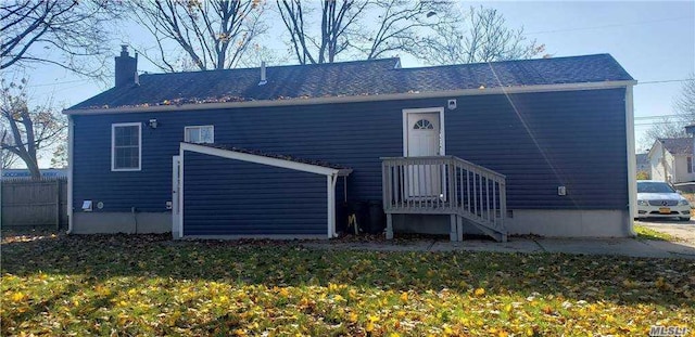 view of rear view of property