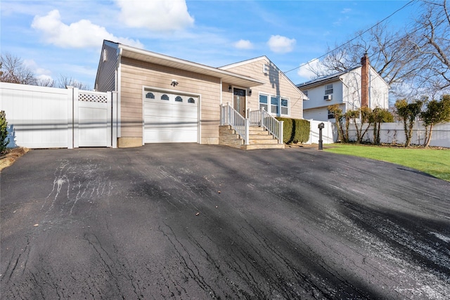 view of front of house featuring a garage