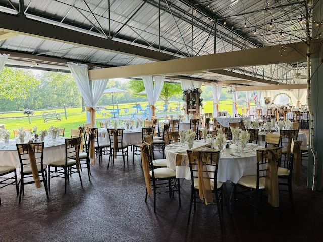 view of dining space