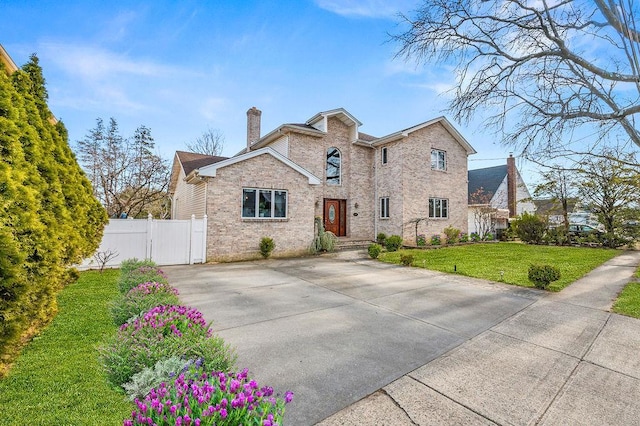 view of front of home featuring a front yard