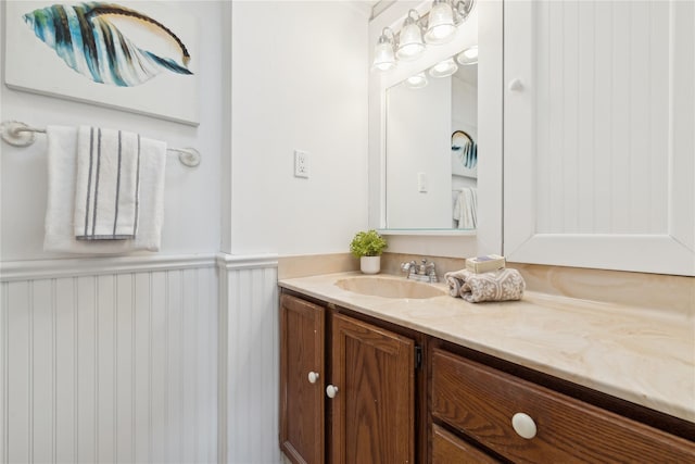 bathroom featuring vanity