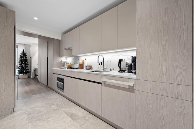 kitchen with sink and stainless steel appliances