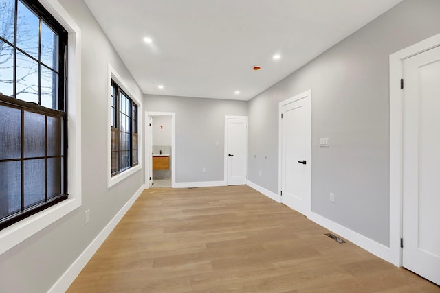 interior space featuring light hardwood / wood-style floors