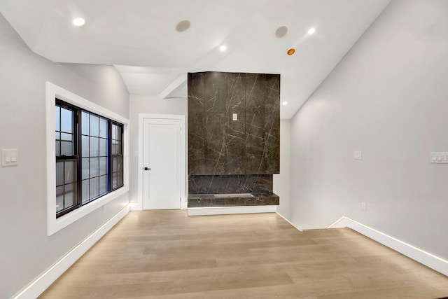 hall featuring light hardwood / wood-style floors