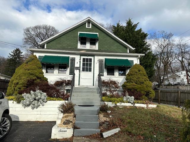 view of bungalow-style home