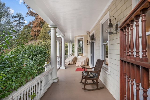 view of balcony