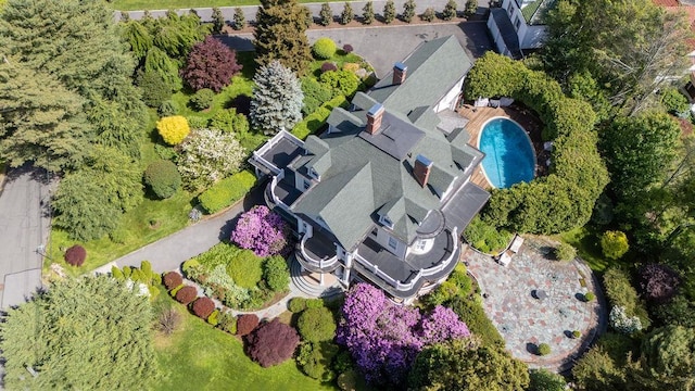 11 Vermont Ave, White Plains, NY 10606 - bird's eye view of a pool area