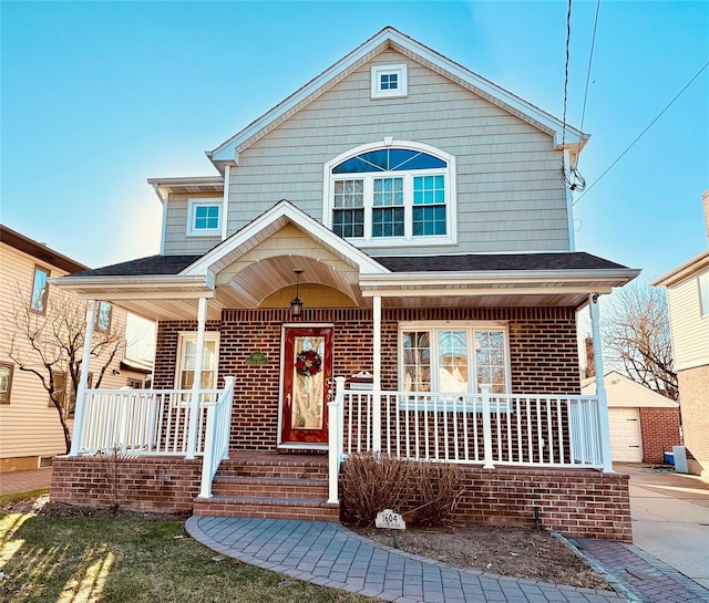 view of front of house with a porch