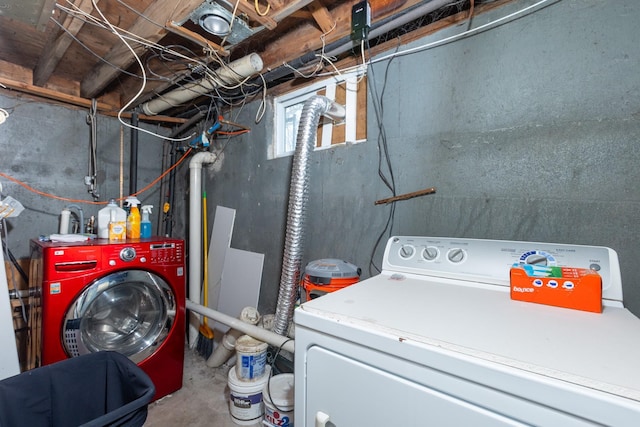 view of laundry room