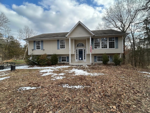 view of bi-level home