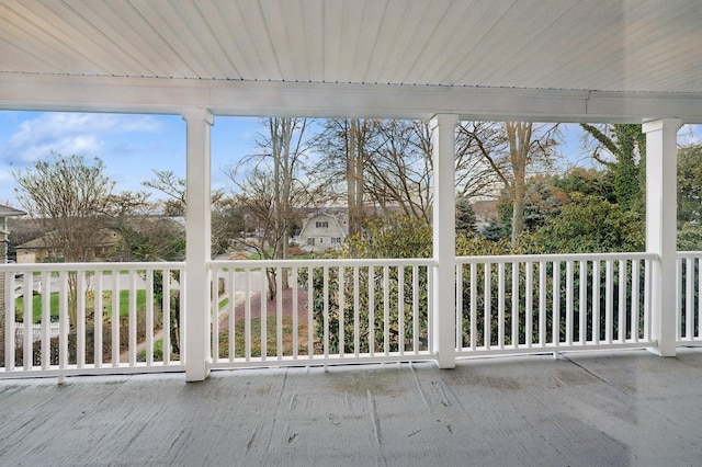 unfurnished sunroom with a healthy amount of sunlight