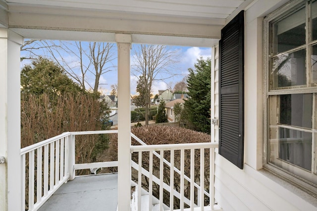 exterior space featuring a porch