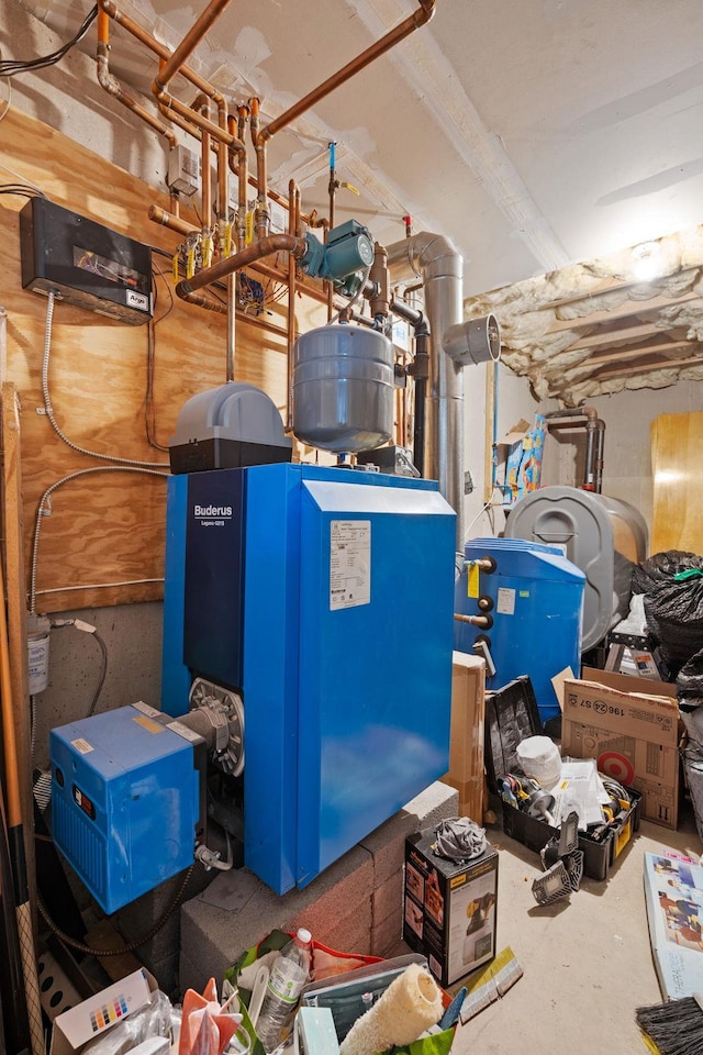 utilities with a heating unit and heating fuel