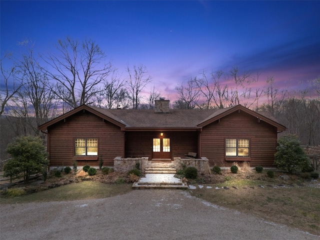 view of front of property featuring french doors