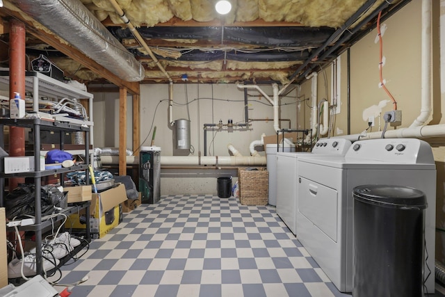 laundry area featuring separate washer and dryer