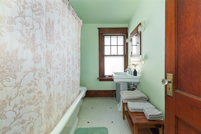 bathroom featuring toilet